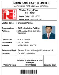 Visitor's Pass